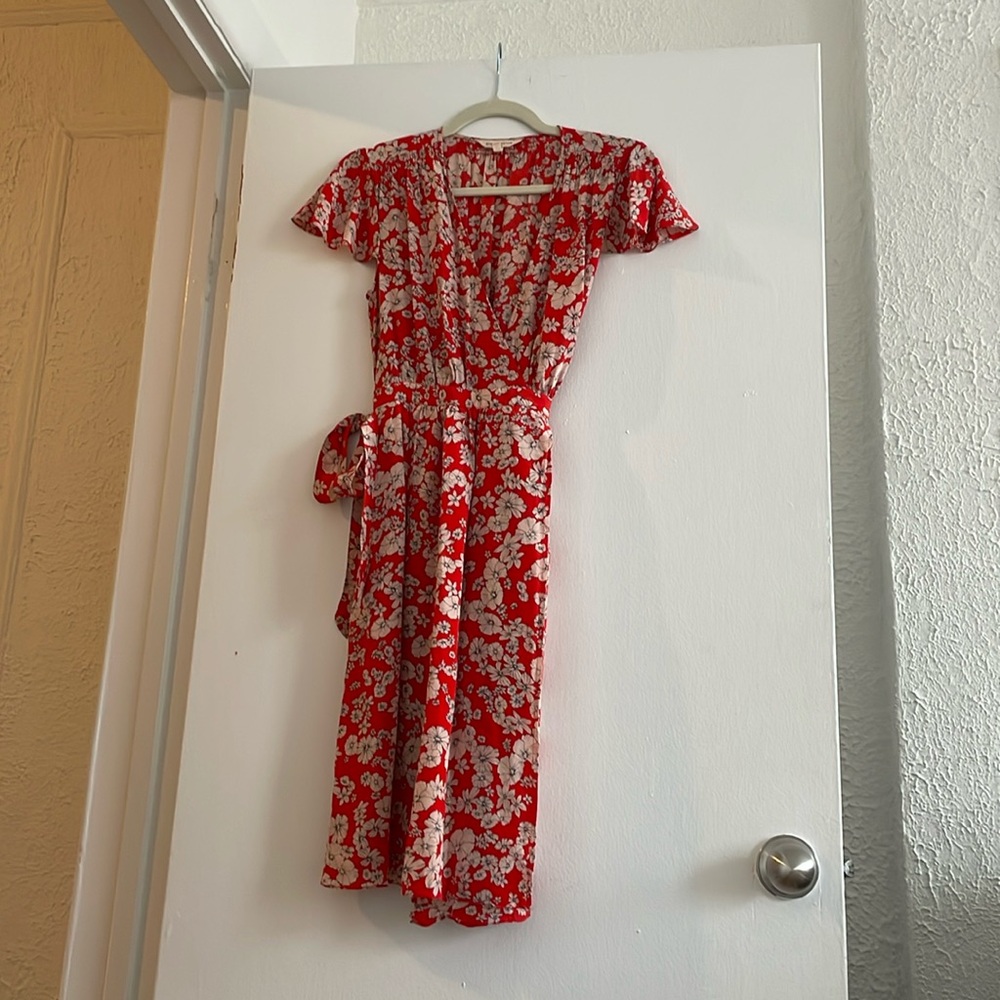 Rebecca Taylor Floral Tea Length Dress